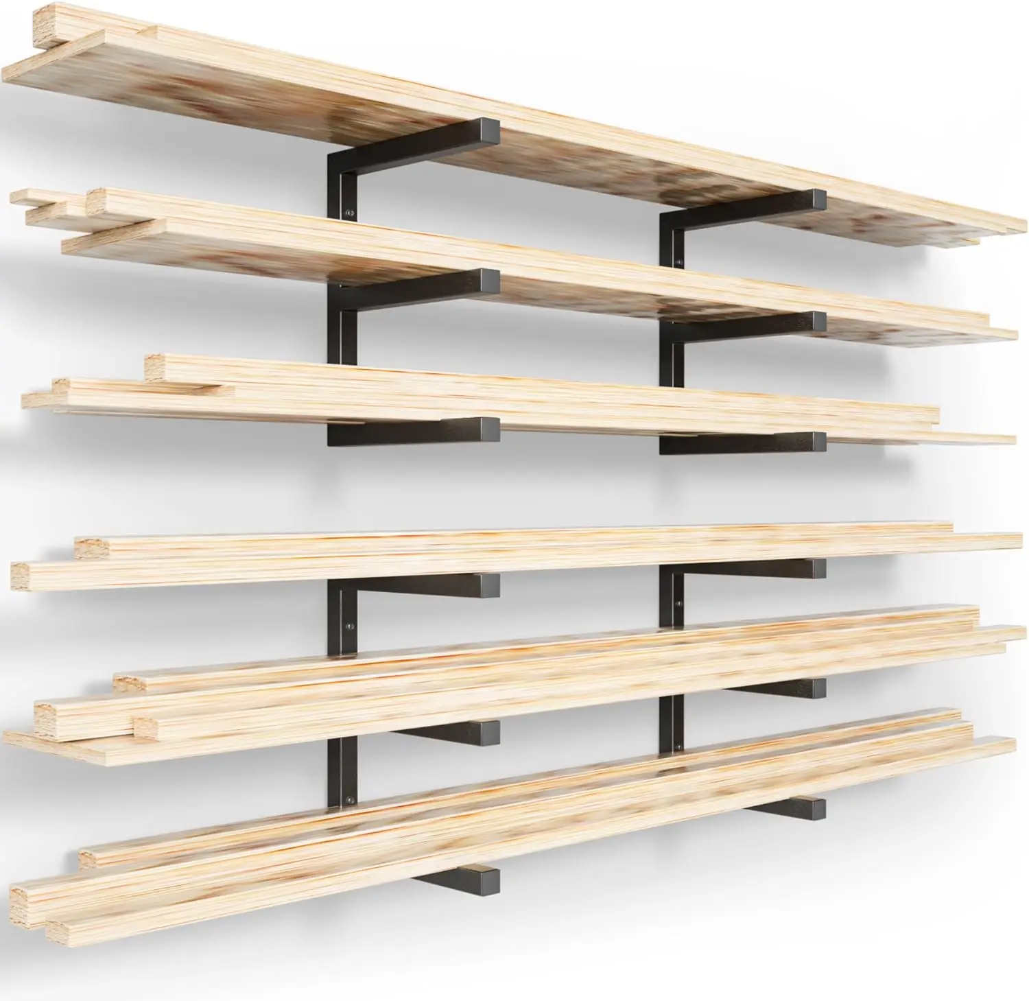 Wood Organizer and Lumber Storage Rack Wall Mount, Heavy Duty Metal Shelf with 6-Level Holds Up 1200 LBS, Indoor & Outdo
Wood Organizer and Lumber Storage Rack Wall Mount, Heavy Duty Metal Shelf with 6-Level Holds Up 1200 LBS, Indoor & Outdo