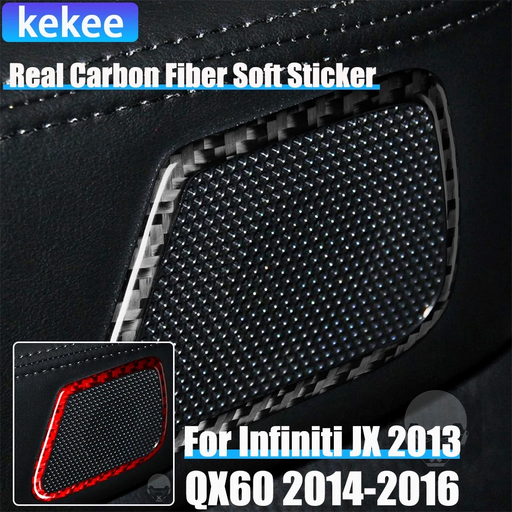 Real Carbon Fiber Car Accessories Door Speaker Frame Decorative Trim Cover Soft Sticker For Infiniti JX 2013 QX60 2014 2015 2016
Real Carbon Fiber Car Accessories Door Speaker Frame Decorative Trim Cover Soft Sticker For Infiniti JX 2013 QX60 2014 2015 2016