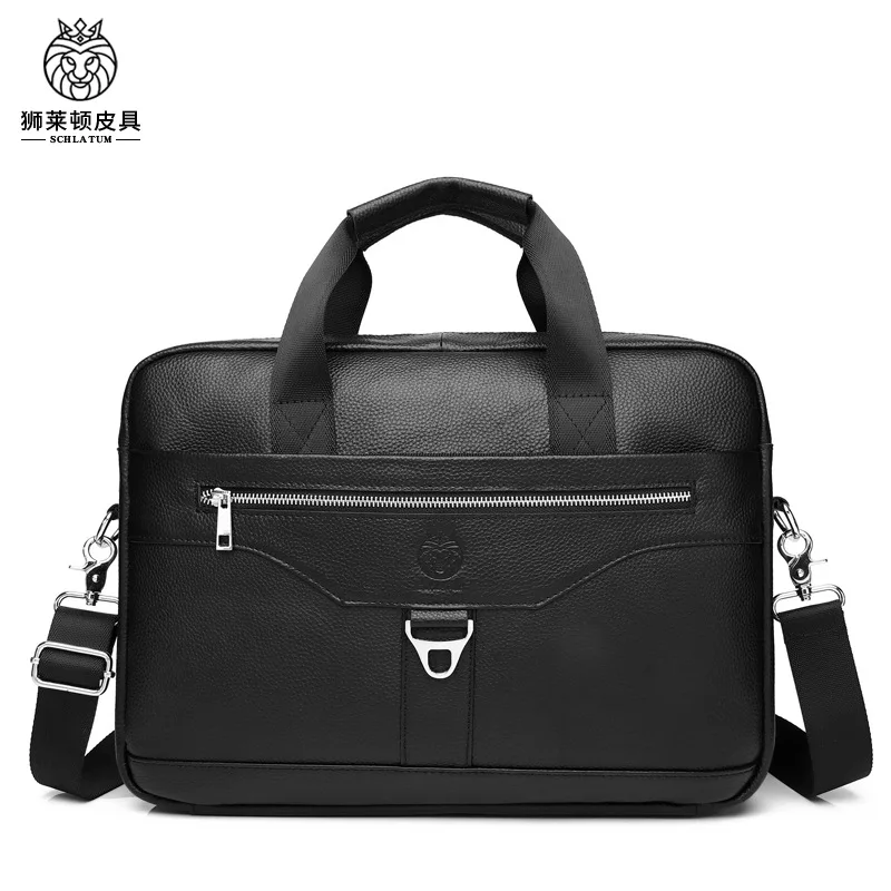 Leather briefcase men's simple business large capacity 16 inch first layer cowhide laptop bag retro casual fashion simple versat
Leather briefcase men's simple business large capacity 16 inch first layer cowhide laptop bag retro casual fashion simple versat