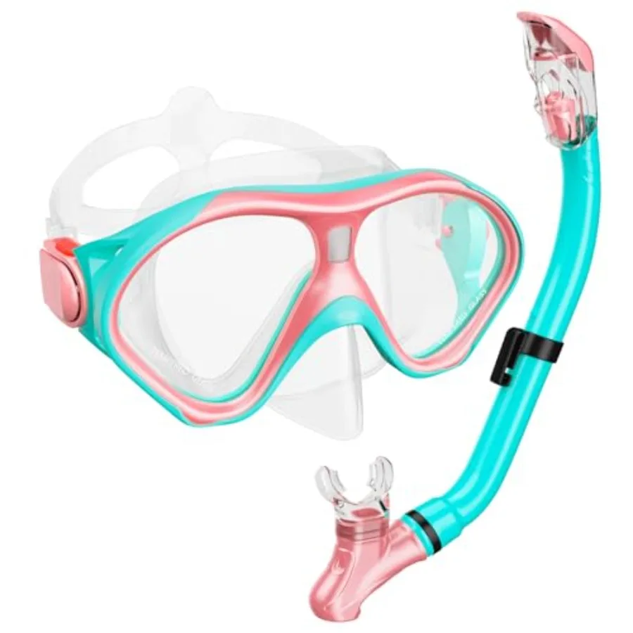 Snorkel Set, Dry Top Snorkeling Gear Swimming Goggles, Anti-Fog Tempered Glass Snorkel Mask with Foldable Breathing Tube, 180 D
Snorkel Set, Dry Top Snorkeling Gear Swimming Goggles, Anti-Fog Tempered Glass Snorkel Mask with Foldable Breathing Tube, 180 D