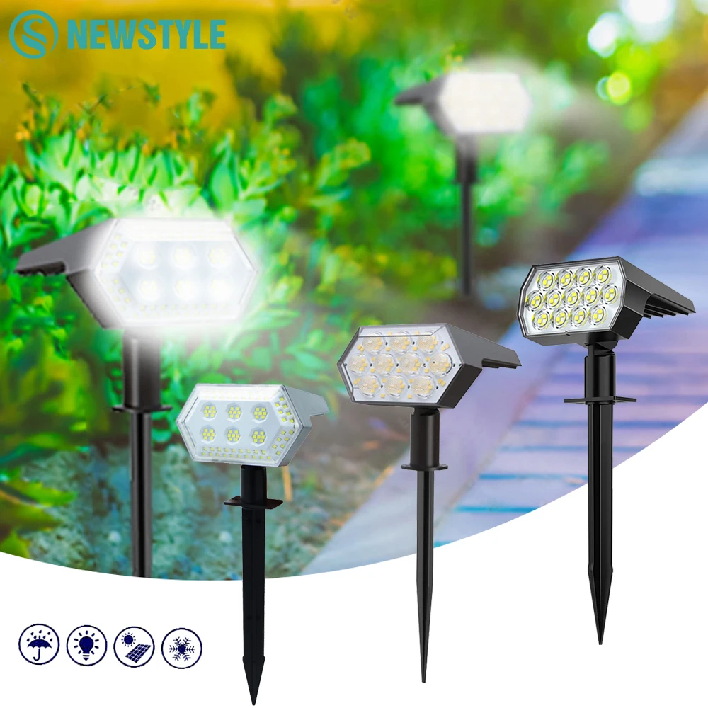 Solar Spot Lights Outdoor 52/92/108LED Solar Powered Landscape Spotlights Wall Lamp 3 Mode Waterproof For Garden House Garage
Solar Spot Lights Outdoor 52/92/108LED Solar Powered Landscape Spotlights Wall Lamp 3 Mode Waterproof For Garden House Garage