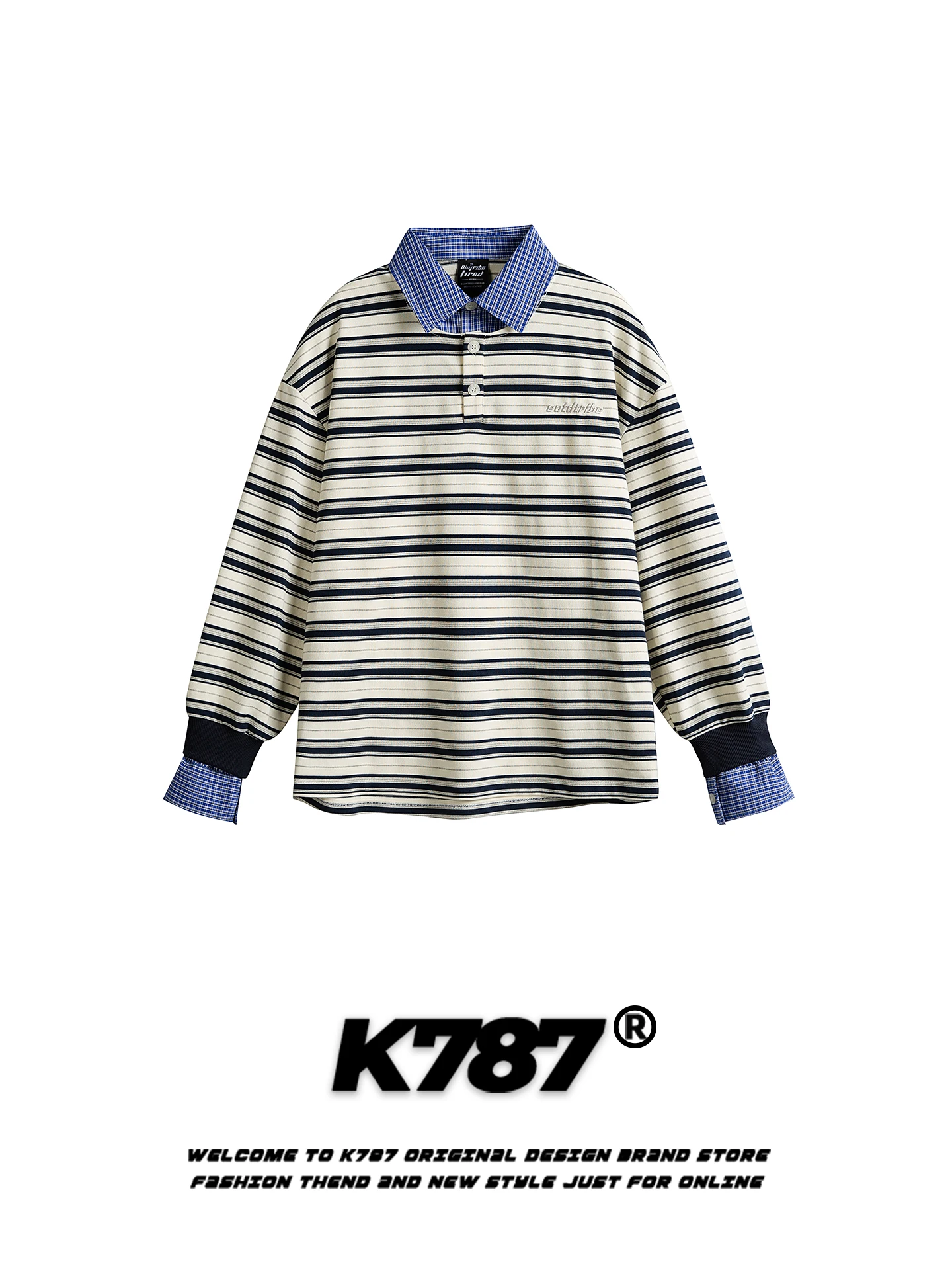 American Sle Casual Loose Color Blo Retro Commute Striped Couple's Overhead irt ex Long Sve Youth Faion
American Sle Casual Loose Color Blo Retro Commute Striped Couple's Overhead irt ex Long Sve Youth Faion