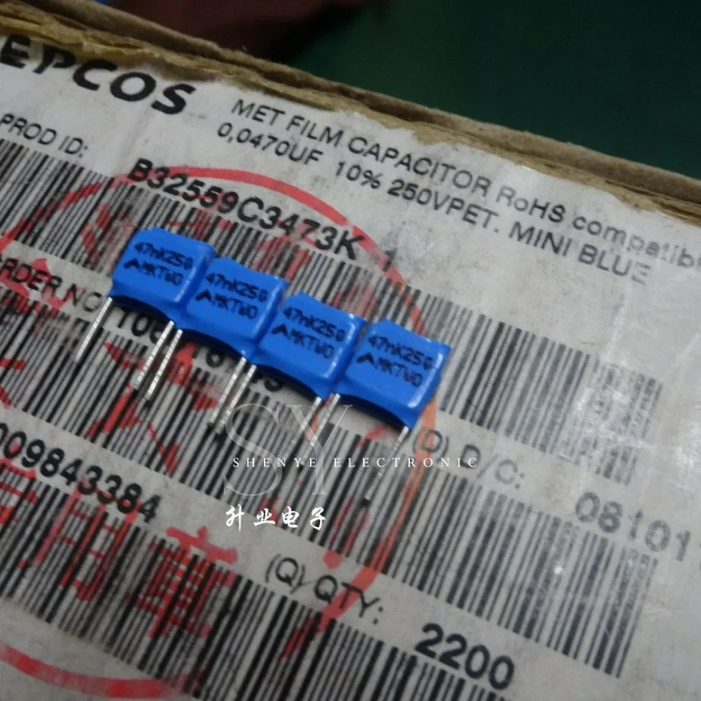 20pcs/lot EPCOS 0.047uf 250V 47nf 473K Brand New 5mm Layered Film Capacitor B32559C3473K
20pcs/lot EPCOS 0.047uf 250V 47nf 473K Brand New 5mm Layered Film Capacitor B32559C3473K