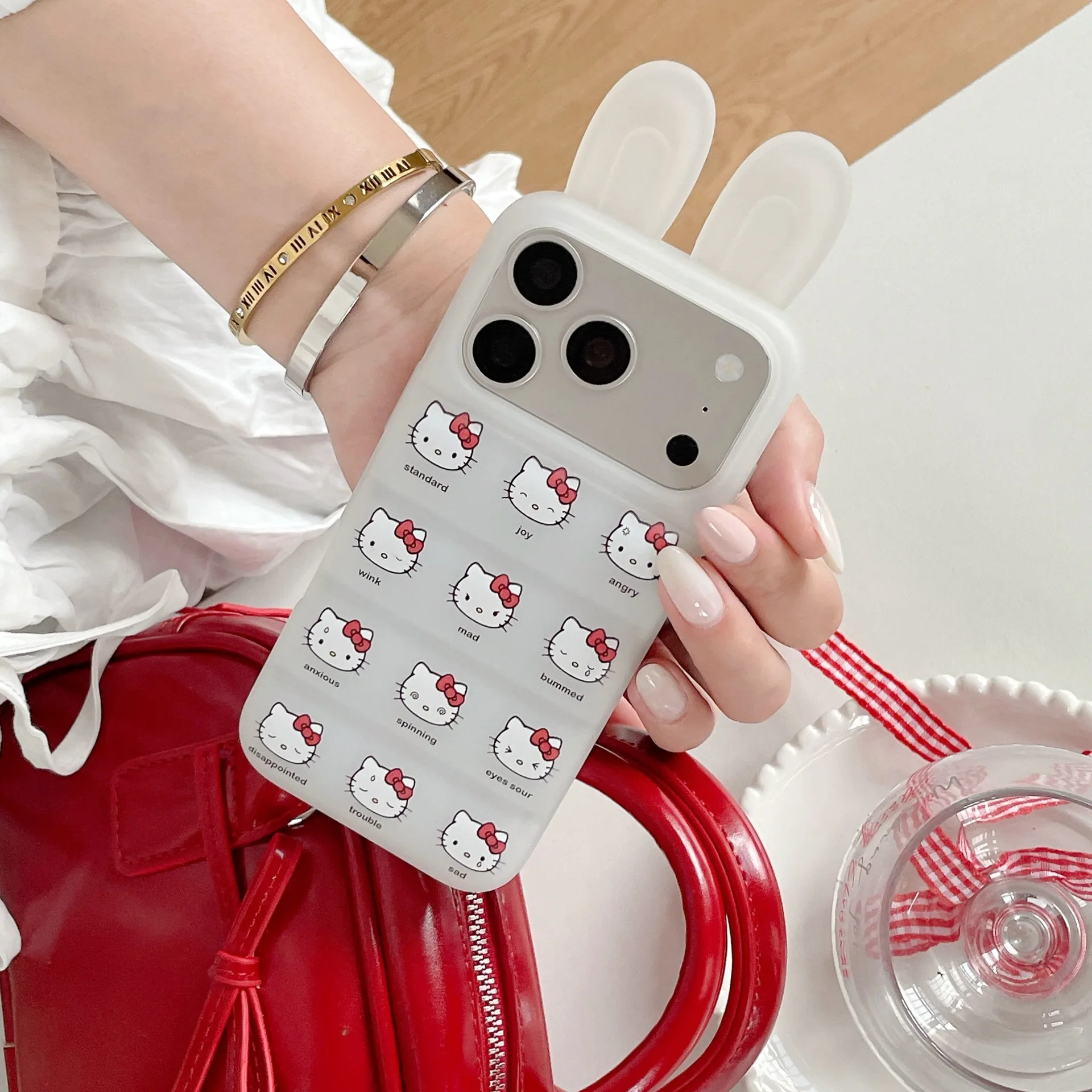 Funny Hello Kitty 3D Rabbit Ears Phone Case For iPhone 15 16 17 Pro Max Cute KT Cat Pattern Shockproof Protective Phone Cover
Funny Hello Kitty 3D Rabbit Ears Phone Case For iPhone 15 16 17 Pro Max Cute KT Cat Pattern Shockproof Protective Phone Cover