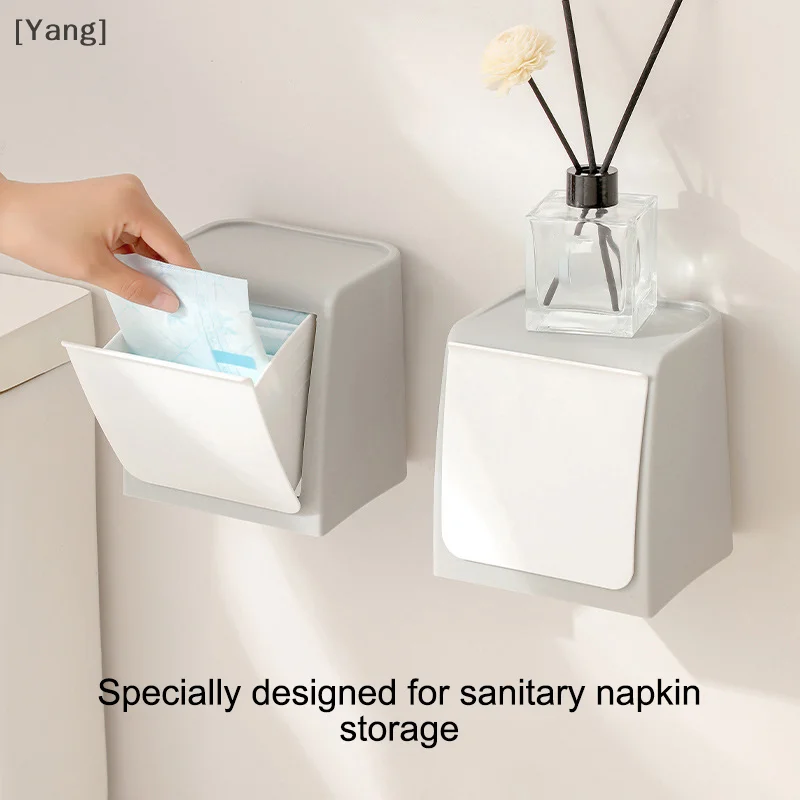 Wall Mounted Storage Box Perforation-Free Bathroom Bathroom Wall Flip Bucket Storage Box For Menstrual Towels And Paper Towels
Wall Mounted Storage Box Perforation-Free Bathroom Bathroom Wall Flip Bucket Storage Box For Menstrual Towels And Paper Towels