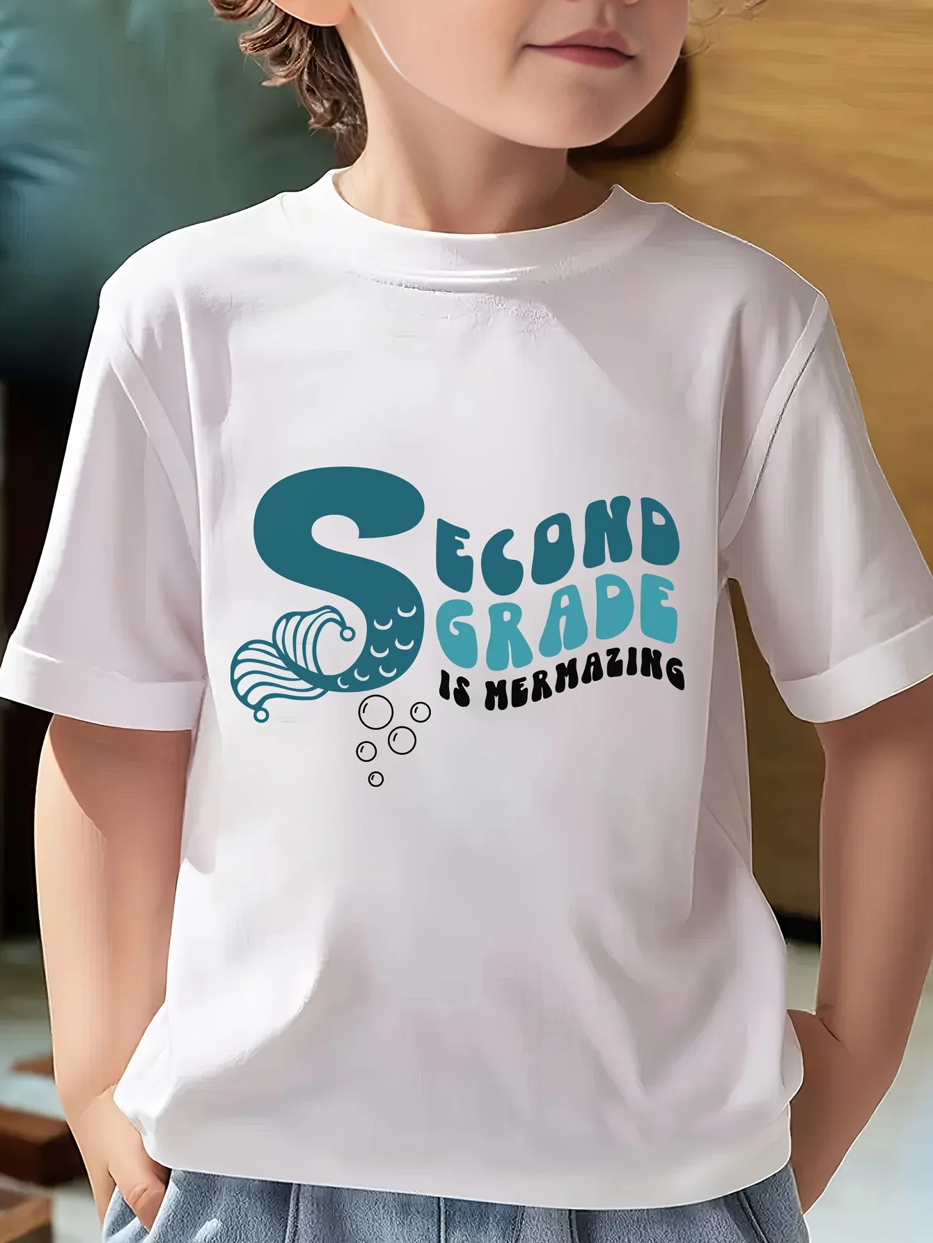 Second grade fashion boys spring and summer round neck short sleeve T-shirt, using light beige skin-friendly fabric, suitable fo
Second grade fashion boys spring and summer round neck short sleeve T-shirt, using light beige skin-friendly fabric, suitable fo