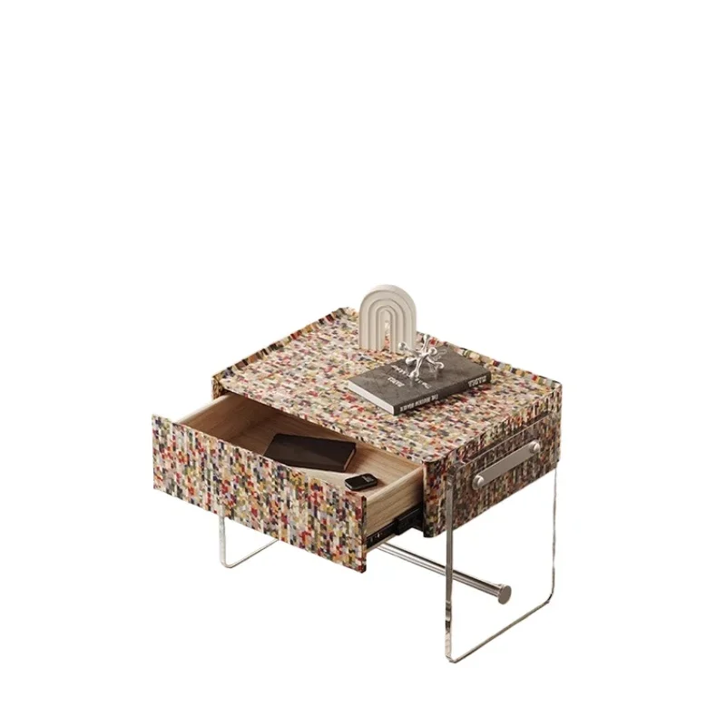 Bedside table Simple acrylic Italian storage cabinet Designer bedroom ins style high-end bedside table
Bedside table Simple acrylic Italian storage cabinet Designer bedroom ins style high-end bedside table