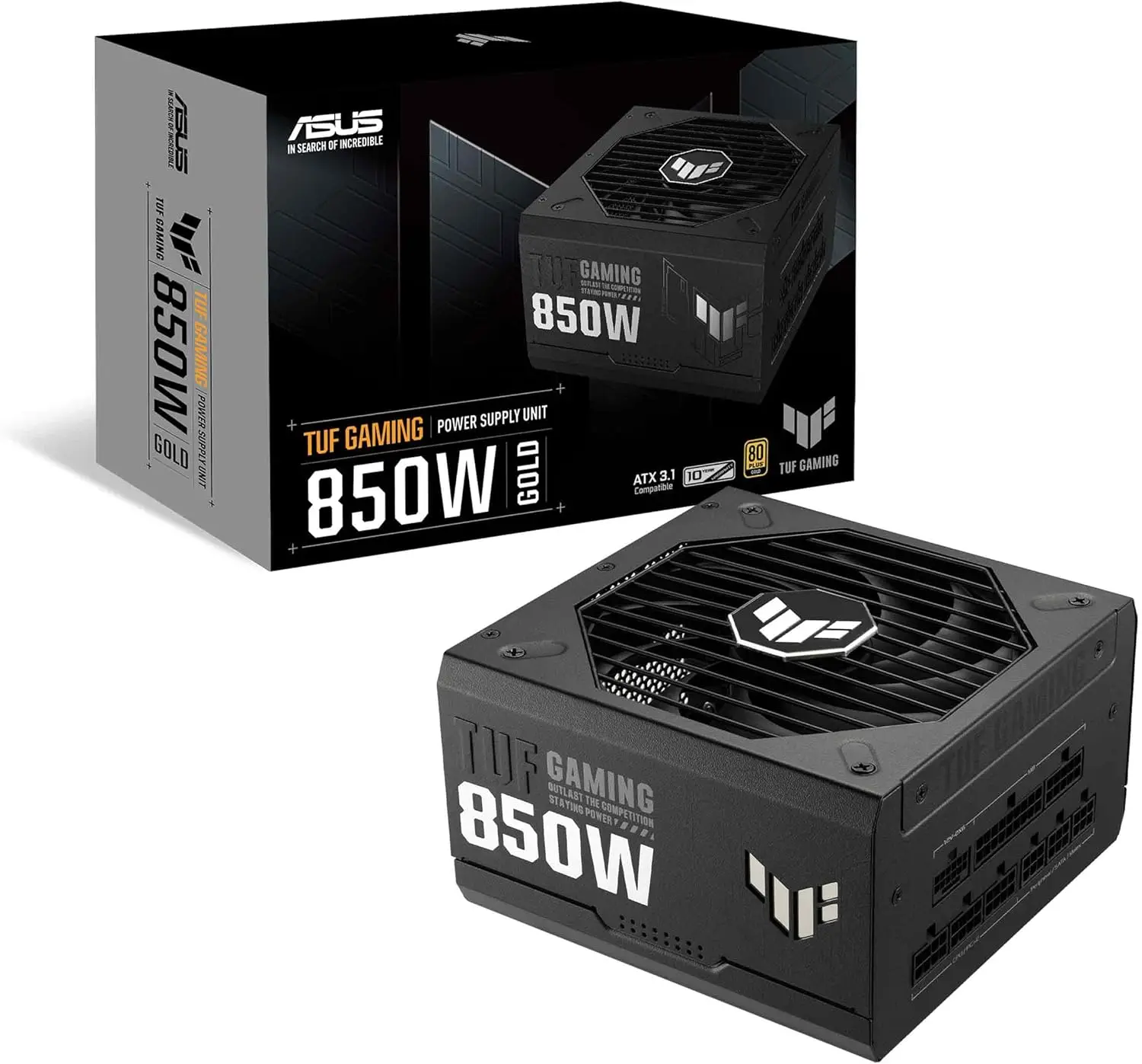 850W Gold ATX 3.0 Modular Power Supply, 80+ Gold Certified, 10-Year Warranty
850W Gold ATX 3.0 Modular Power Supply, 80+ Gold Certified, 10-Year Warranty