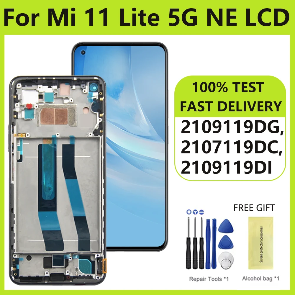 Экран Amoled для Xiaomi 11 Lite 5G NE 2109119 Цифровой сенсорный экран DG с ЖК-дисплеем и рамкой для Xiaomi 11 Lite5G NE, замена
Экран Amoled для Xiaomi 11 Lite 5G NE 2109119 Цифровой сенсорный экран DG с ЖК-дисплеем и рамкой для Xiaomi 11 Lite5G NE, замена