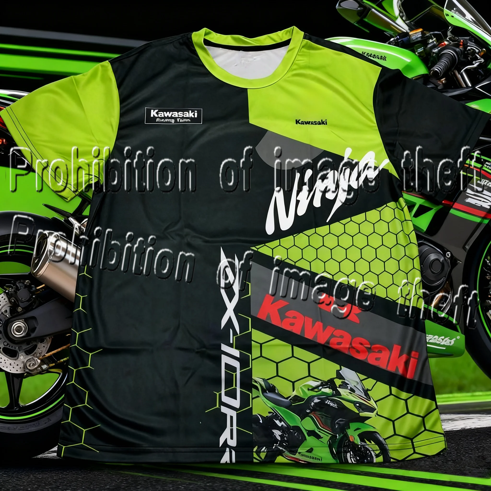 Kawasaki Saibo Стиль с короткими рукавами Быстросохнущие дышащие мужские уличные мотоциклетные тенденции Мото с короткими рукавами с 3D принтом
Kawasaki Saibo Стиль с короткими рукавами Быстросохнущие дышащие мужские уличные мотоциклетные тенденции Мото с короткими рукавами с 3D принтом