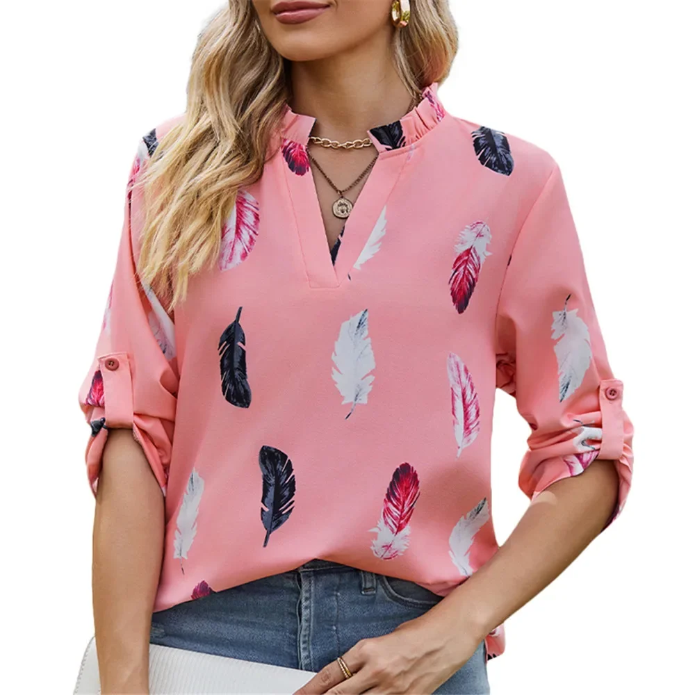 Women's Shirts & Blouses for Women Lady Elegant Top Feather Korean Popular Clothes Summer Trend Chiffon Red Female Clothing
Women's Shirts & Blouses for Women Lady Elegant Top Feather Korean Popular Clothes Summer Trend Chiffon Red Female Clothing