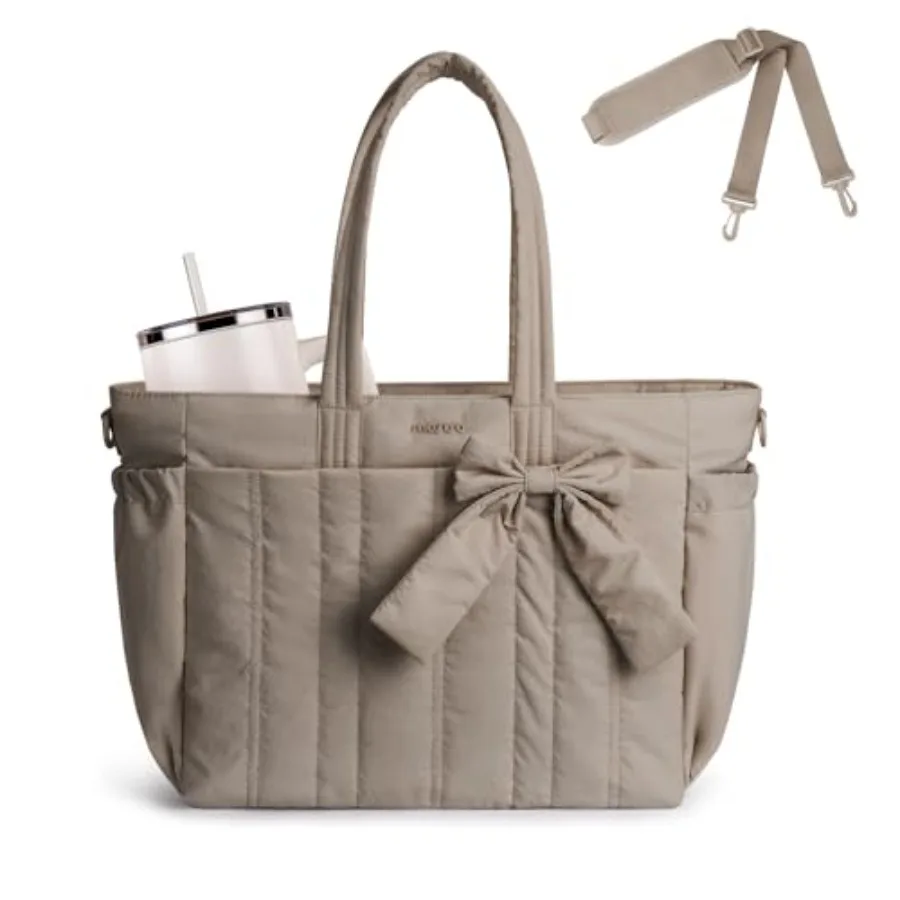 Tote Bag for Women, Laptop Bags Handbag Work Tote Bag with Cup Holder and Bownot and 15-16 inch Laptop Compartment for Travel W
Tote Bag for Women, Laptop Bags Handbag Work Tote Bag with Cup Holder and Bownot and 15-16 inch Laptop Compartment for Travel W
