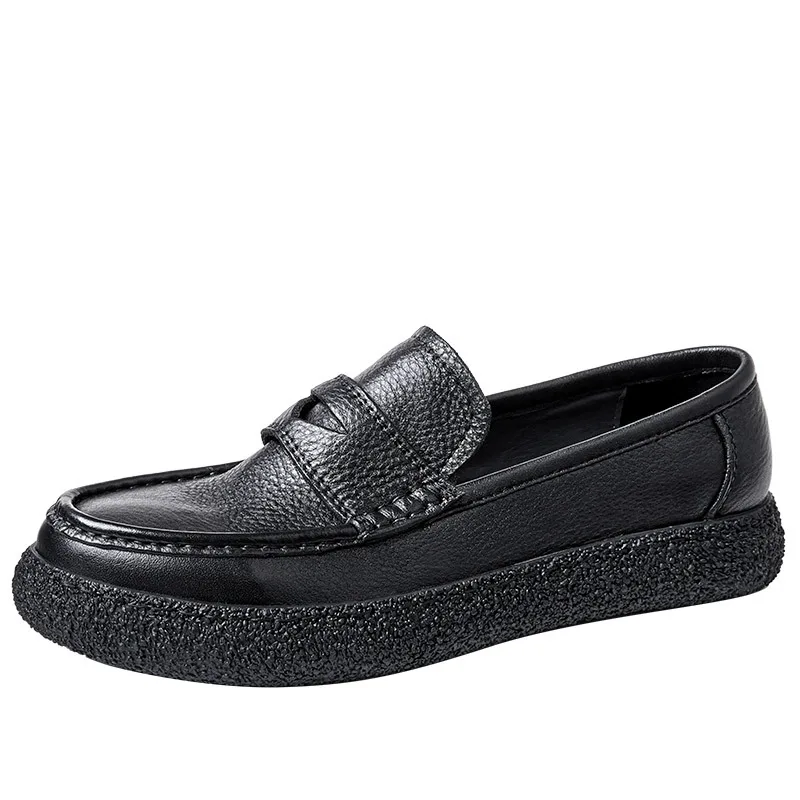 High Quality Genuine Leather New Spring Mens Dress Shoes Loafers Men Wedding Shoes for Men Cowhide Comfortable Breathable Summer
High Quality Genuine Leather New Spring Mens Dress Shoes Loafers Men Wedding Shoes for Men Cowhide Comfortable Breathable Summer