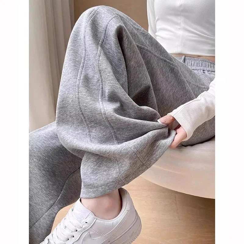 Lady High Waist Comfortable Sweatpants Hot Sale Female Narrow Straight Leg Trousers Women Korean Fashion Solid Pants
Lady High Waist Comfortable Sweatpants Hot Sale Female Narrow Straight Leg Trousers Women Korean Fashion Solid Pants