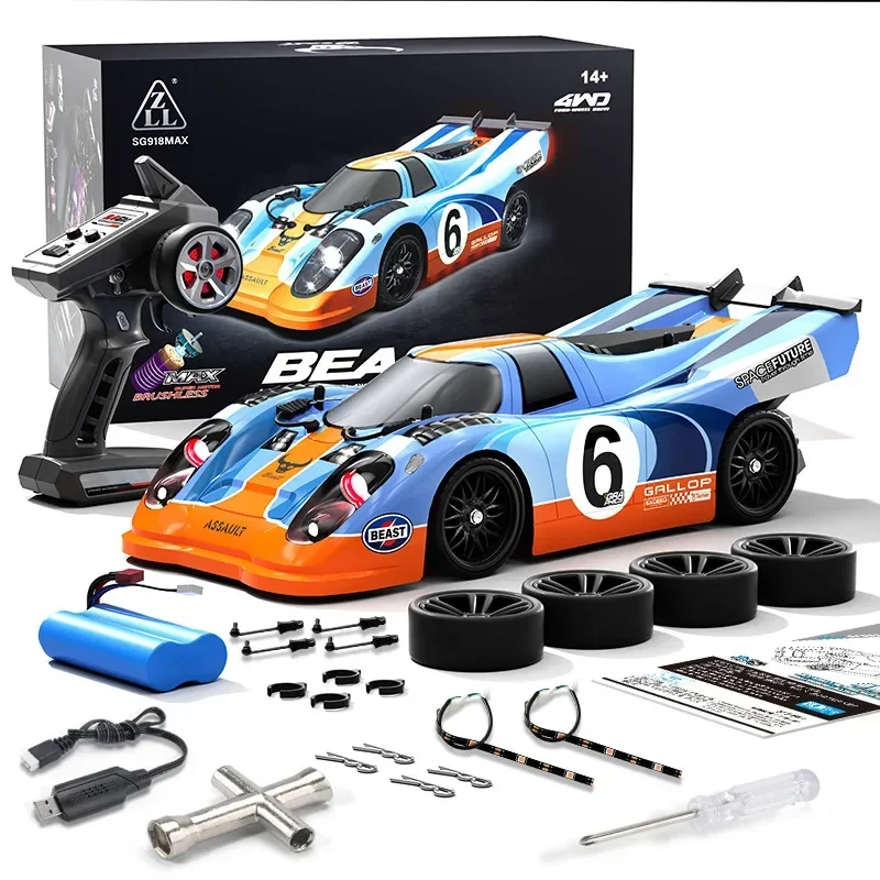 Sg918 High-speed Flat-running Drift Racing Car 1∶16 Full-scale Rc Four-wheel Drive Remote Control Car With Light Model.
Sg918 High-speed Flat-running Drift Racing Car 1∶16 Full-scale Rc Four-wheel Drive Remote Control Car With Light Model.