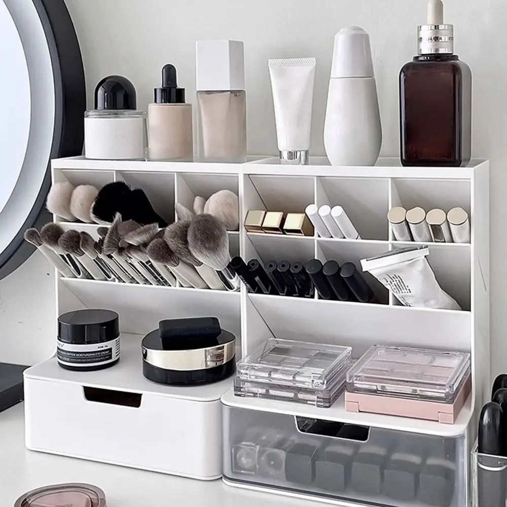 New Large Capacity Makeup Brush Organizer Multilayer Compartment Countertop Storage Box with Drawer Lipstick Holder Desktop
New Large Capacity Makeup Brush Organizer Multilayer Compartment Countertop Storage Box with Drawer Lipstick Holder Desktop