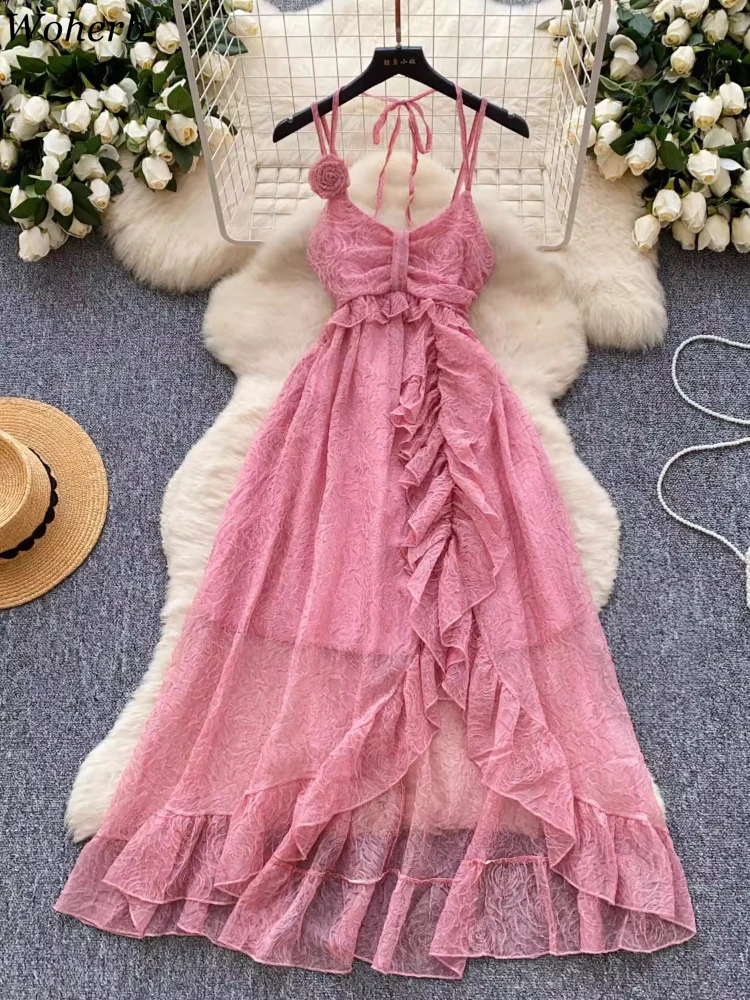 2025 Vestidos De Mujer Print Dress Women Clothe Halter Sling Robe Femme 3D Flower Fashion Irregular Ruffled Summer Sweet Dresses
2025 Vestidos De Mujer Print Dress Women Clothe Halter Sling Robe Femme 3D Flower Fashion Irregular Ruffled Summer Sweet Dresses