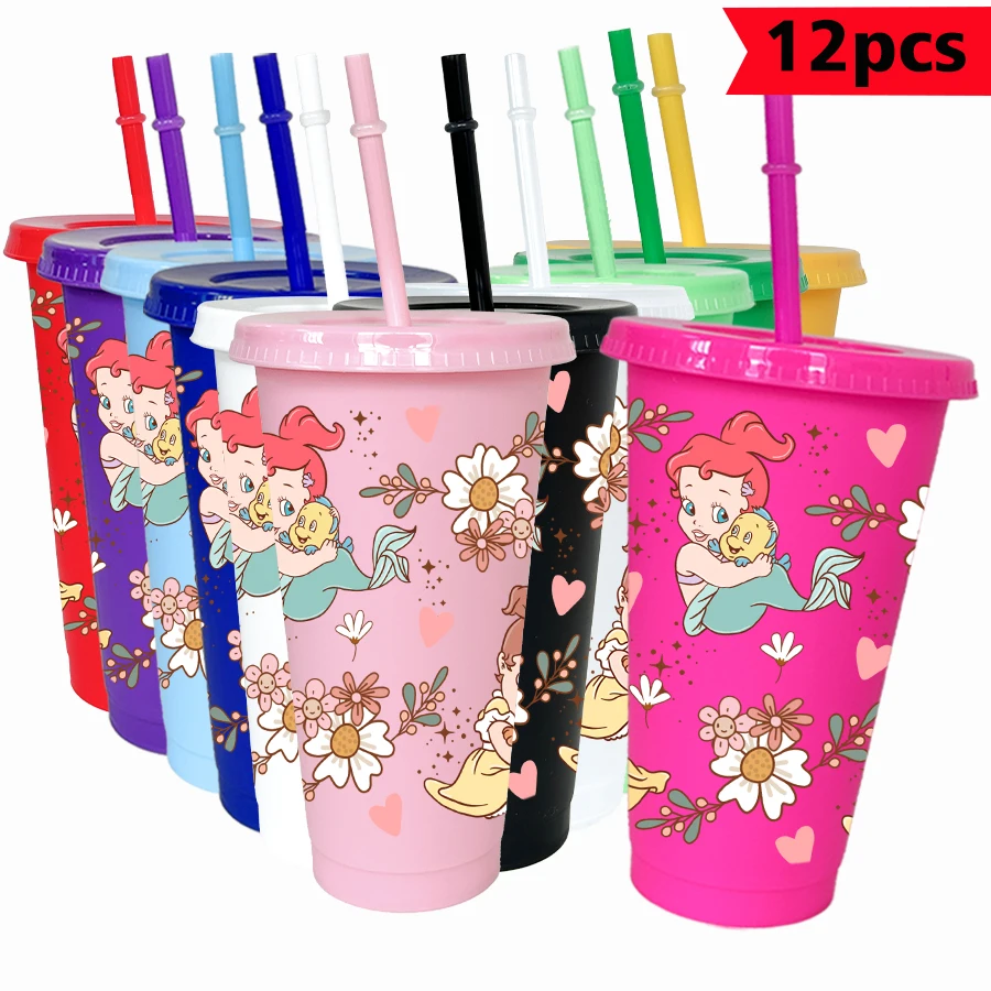 12 шт./упак. Дисней Русалка с цветочным принтом, 26 унций, красочный пластиковый стакан, посуда для напитков на день рождения, чашка для сока, кофе
12 шт./упак. Дисней Русалка с цветочным принтом, 26 унций, красочный пластиковый стакан, посуда для напитков на день рождения, чашка для сока, кофе