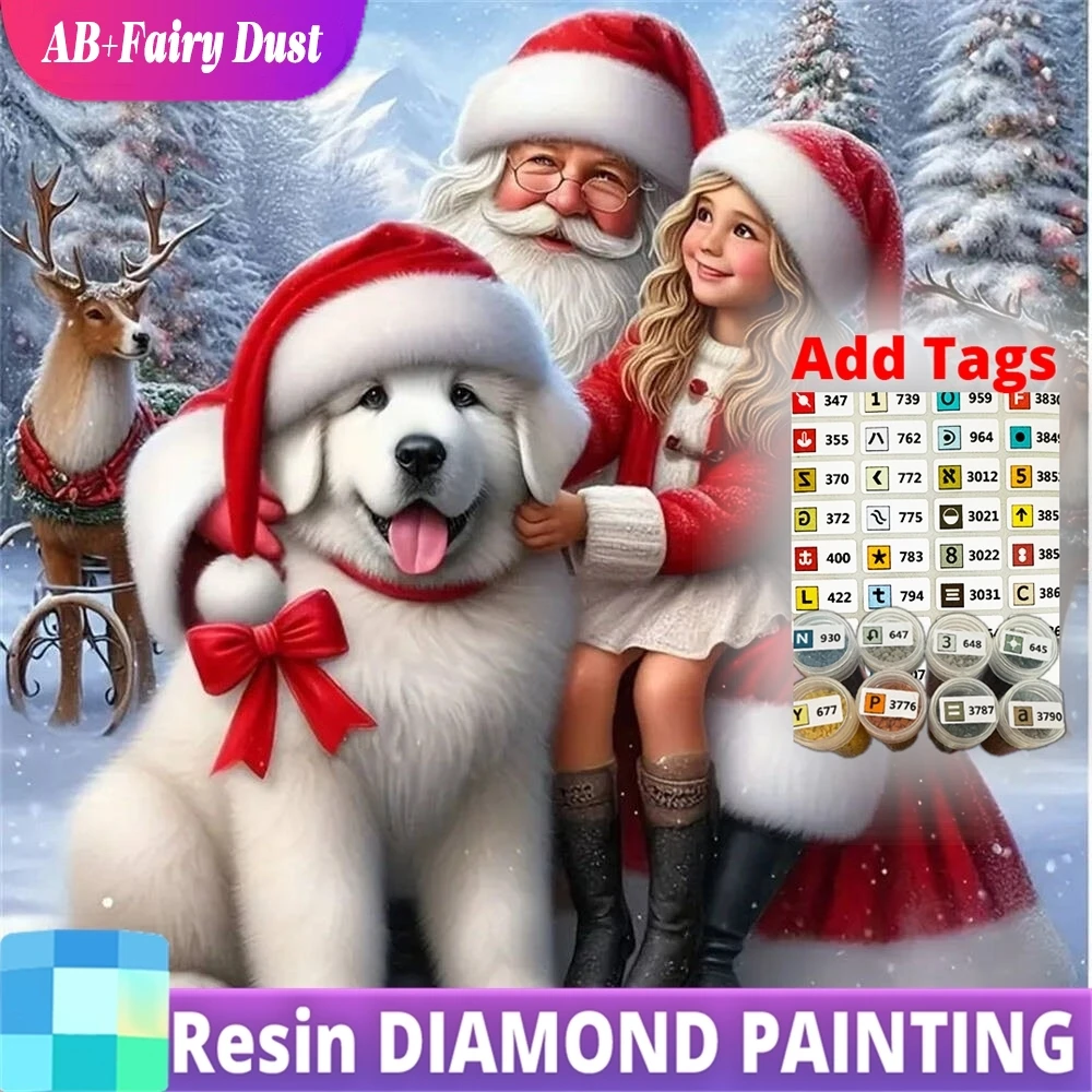 Resin AB Fairy Dust 5D DIY Diamond Embroidery Santa Claus Portrait New Arrival Girl Painting Dog Winter Craft Kit Mosaic Christm
Resin AB Fairy Dust 5D DIY Diamond Embroidery Santa Claus Portrait New Arrival Girl Painting Dog Winter Craft Kit Mosaic Christm