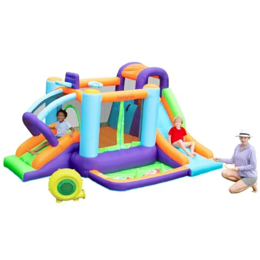 Inflatable Bounce House with BlowerBouncy House for Outdoor Toddle Bouncy House Bounce Castle with Slide for Family Backyard
Inflatable Bounce House with BlowerBouncy House for Outdoor Toddle Bouncy House Bounce Castle with Slide for Family Backyard