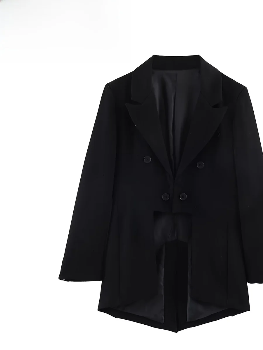 Zark Spring Faion Asymmetric Hemline Suit Jaet Ele Personali Women's Long Sve Polyester Double Breasted Coat
Zark Spring Faion Asymmetric Hemline Suit Jaet Ele Personali Women's Long Sve Polyester Double Breasted Coat