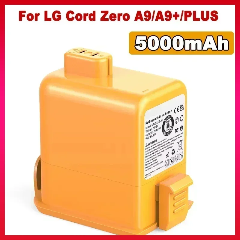2024 Replacement Battery for LG Cord Zero A9,A9S,P9,A9K-CORE,A9MAX,A9T-Ultra,A9K-PRO,A9N,A9M,A9 Plus 25.55V 5000mAh
2024 Replacement Battery for LG Cord Zero A9,A9S,P9,A9K-CORE,A9MAX,A9T-Ultra,A9K-PRO,A9N,A9M,A9 Plus 25.55V 5000mAh