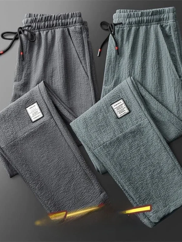 Ice Silk Casual Pants Men's Summer Thin Straight Leg Loose Fit Sports Workwear Trendy Brand Elastic Leisure Long Trousers
Ice Silk Casual Pants Men's Summer Thin Straight Leg Loose Fit Sports Workwear Trendy Brand Elastic Leisure Long Trousers