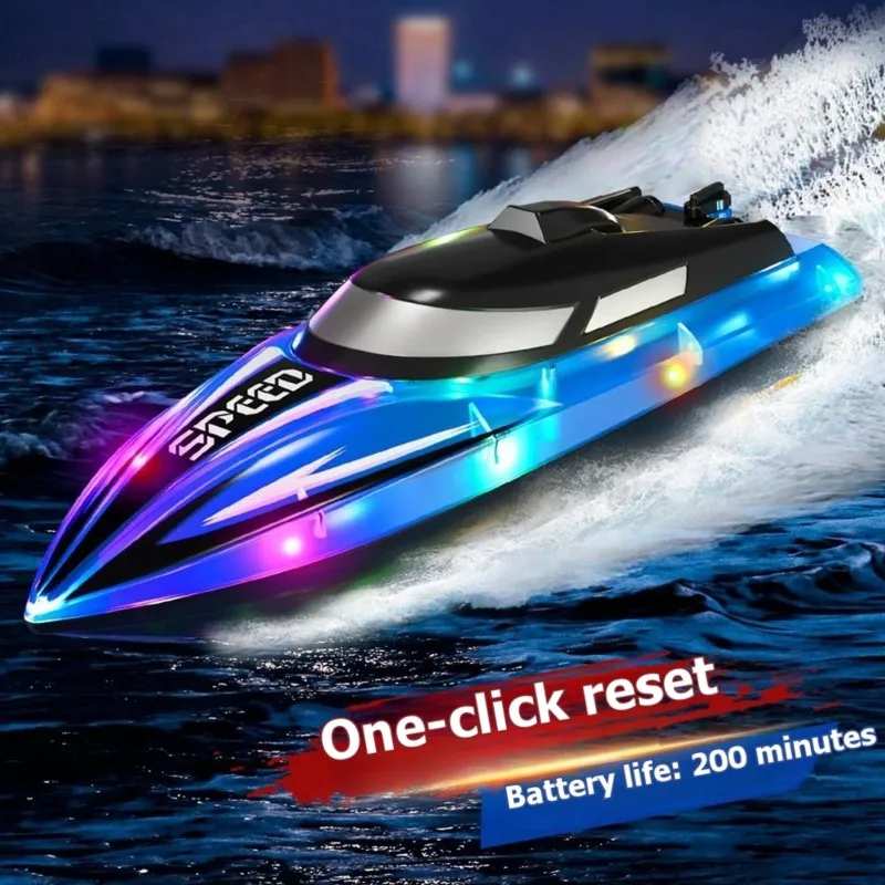 FBIL-LED Light Equipped RC Water Boat For Kids, 2.4Ghz Remote Control Racing Boat For Ages 8-12, For Pools& Lakes
FBIL-LED Light Equipped RC Water Boat For Kids, 2.4Ghz Remote Control Racing Boat For Ages 8-12, For Pools& Lakes