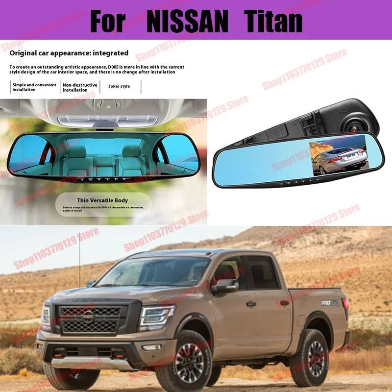 For NISSAN Titan High definition dual lens driving recorder with front and rear dual recording reverse images Car dvr
For NISSAN Titan High definition dual lens driving recorder with front and rear dual recording reverse images Car dvr