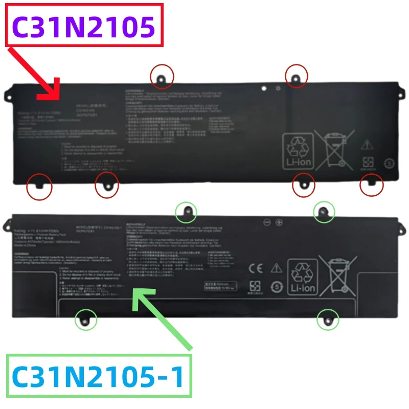 C31N2105-1 Battery For Asus VivoBook Pro K6502ZC N6602ZC K6602VU K6602VV K6602ZE S4600F S5600F Creator Q530V Q530VJ Q540V Q540VJ
C31N2105-1 Battery For Asus VivoBook Pro K6502ZC N6602ZC K6602VU K6602VV K6602ZE S4600F S5600F Creator Q530V Q530VJ Q540V Q540VJ