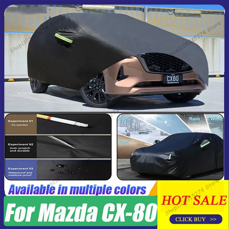 190T Full Car Cover Custom Fit For Mazda CX-80 CX80 2023-2026 Waterproof All Weather for Automobiles Full Exterior
190T Full Car Cover Custom Fit For Mazda CX-80 CX80 2023-2026 Waterproof All Weather for Automobiles Full Exterior