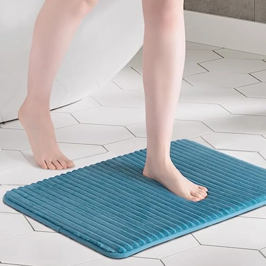 Ultra Soft Charcoal Infused Memory Foam Bath Mat 17" x 24", Bath Rugs for Bathroom Non-Slip, Thick and Water Absorbent Bathroom
Ultra Soft Charcoal Infused Memory Foam Bath Mat 17" x 24", Bath Rugs for Bathroom Non-Slip, Thick and Water Absorbent Bathroom