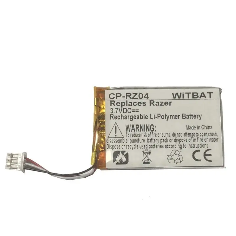 Battery for Razer Deathadder V2 Mouse New Li-Polymer Rechargeable Pack 3.7V 500mAh
Battery for Razer Deathadder V2 Mouse New Li-Polymer Rechargeable Pack 3.7V 500mAh