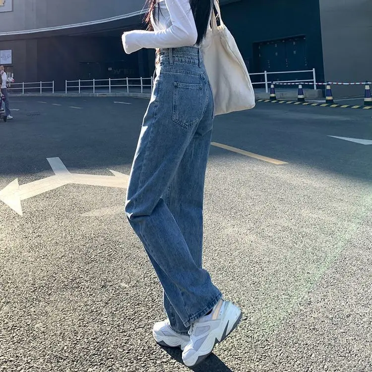 Women's High Waist Wide Leg Fce Lined Thi Denim Jeans Straight Cut Slimming Winter New Sle Floor Length Trousers
Women's High Waist Wide Leg Fce Lined Thi Denim Jeans Straight Cut Slimming Winter New Sle Floor Length Trousers