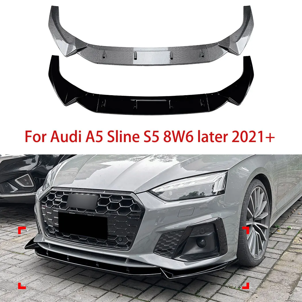 Автомобильный трехступенчатый спойлер для переднего бампера для Audi A5 Sline S5 8W6 позже 2021 + передний диффузор для губ, передняя защита корпуса, декоративный комплект
Автомобильный трехступенчатый спойлер для переднего бампера для Audi A5 Sline S5 8W6 позже 2021 + передний диффузор для губ, передняя защита корпуса, декоративный комплект