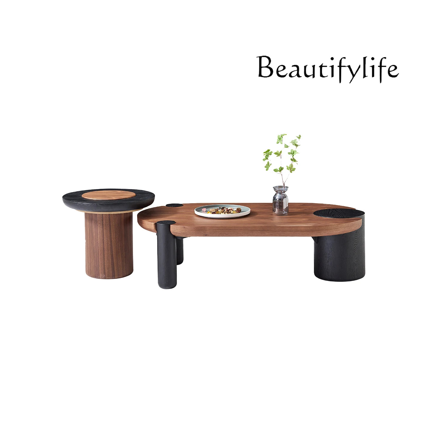 Medieval solid wood coffee table living room home, tea table new high-end simple round oval creative coffee table
Medieval solid wood coffee table living room home, tea table new high-end simple round oval creative coffee table