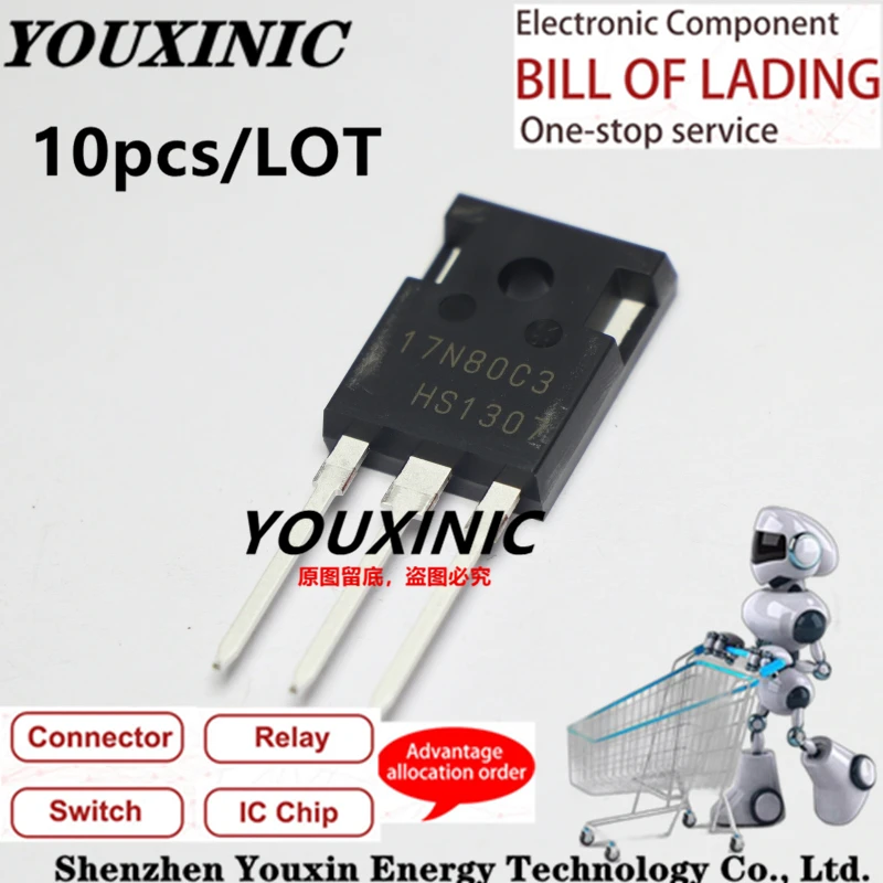YOUXINIC 2017+ 100% new imported original SPW17N80C3 17N80C3 SPW17N80C3W TO-247 N channel fet 800V 17A
YOUXINIC 2017+ 100% new imported original SPW17N80C3 17N80C3 SPW17N80C3W TO-247 N channel fet 800V 17A