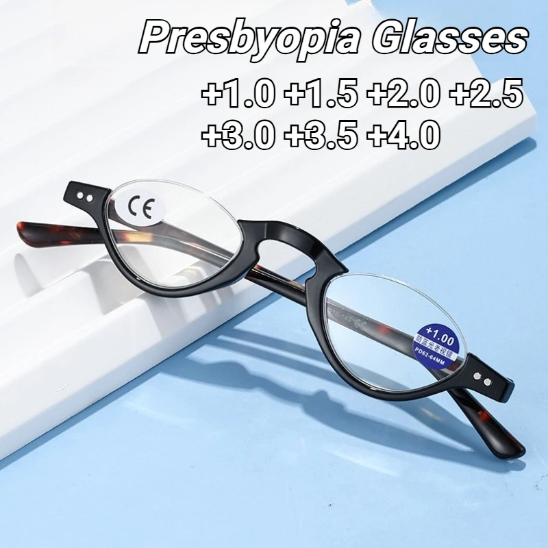 Half-rim Fashionable Anti-Blue Light Reading Glasses Retro High-Definition Comfort Presbyopia Glasses Unisex +1.0 To +4.0
Half-rim Fashionable Anti-Blue Light Reading Glasses Retro High-Definition Comfort Presbyopia Glasses Unisex +1.0 To +4.0