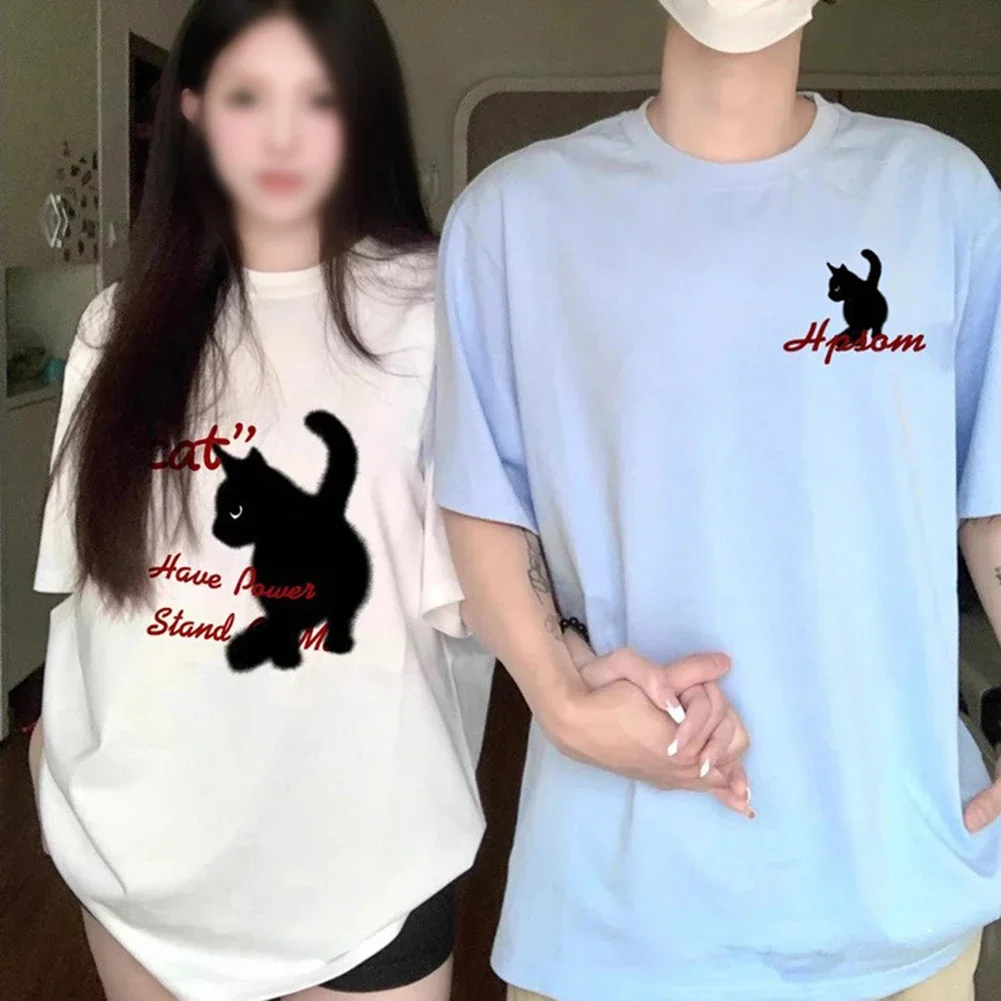 For Daily Use Fashion T-shirts Black Cat Print T-shirts For Holiday For Vacation Casual Streetwear Daily Wear Polyester Fabric
For Daily Use Fashion T-shirts Black Cat Print T-shirts For Holiday For Vacation Casual Streetwear Daily Wear Polyester Fabric
