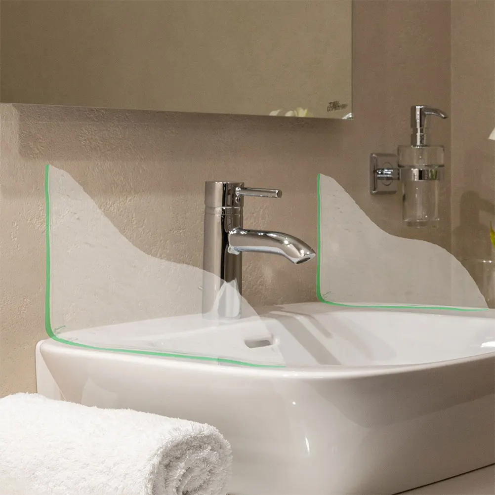 2pcs Acrylic Sink Splash Guard For Bathroom Kitchen Bathtub Waterproof Board Anti-Splash Baffle Backsplash Protector Sink Water
2pcs Acrylic Sink Splash Guard For Bathroom Kitchen Bathtub Waterproof Board Anti-Splash Baffle Backsplash Protector Sink Water