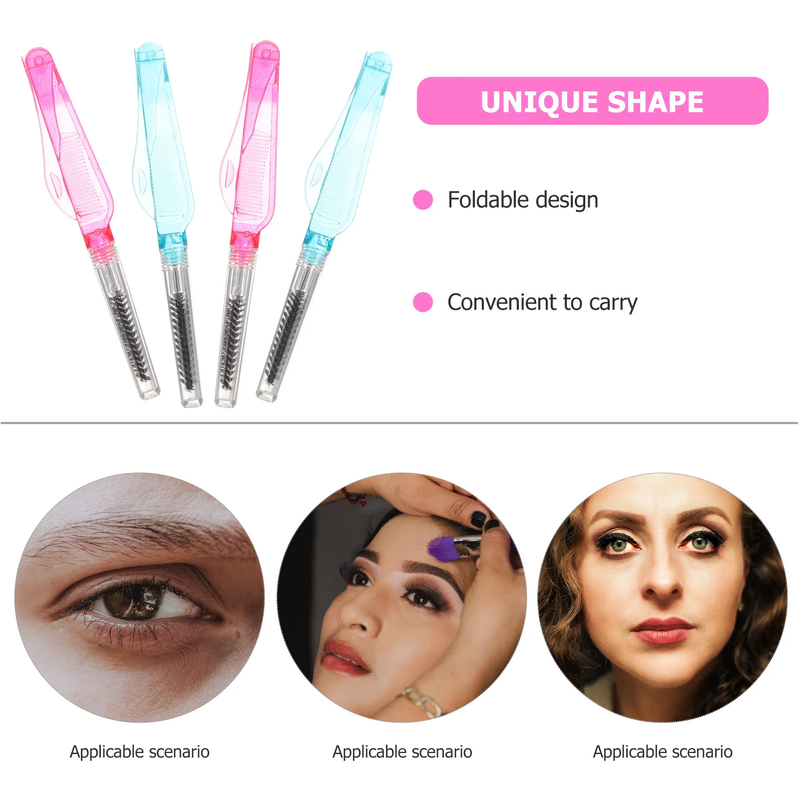 4Pcs Foldable Eyelash Brush Comb 2 in 1 Portable Lash Separator for Professional Home Use Easy Carry for Travel Daily Makeup
4Pcs Foldable Eyelash Brush Comb 2 in 1 Portable Lash Separator for Professional Home Use Easy Carry for Travel Daily Makeup