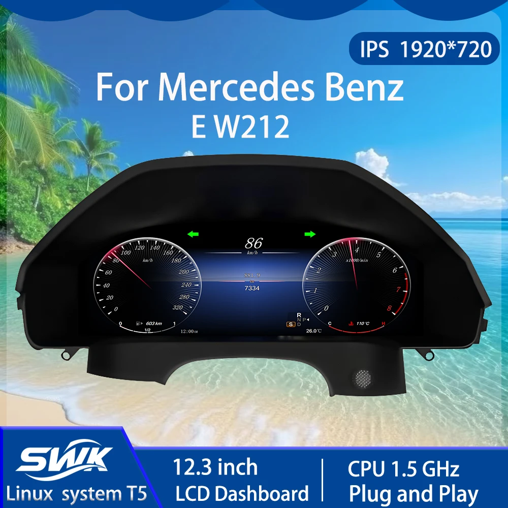 Для Mercedes Benz E W212 Автомобильная умная ЖК-цифровая приборная панель 12,3 дюйма Linux System Plug and Play Неразрушающая установка
Для Mercedes Benz E W212 Автомобильная умная ЖК-цифровая приборная панель 12,3 дюйма Linux System Plug and Play Неразрушающая установка