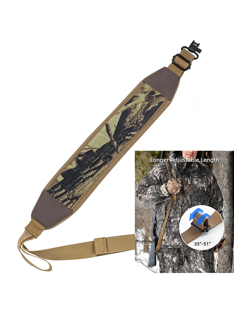 Two Point Sling with Removable Swivels Rifle with Comfortable Neoprene Padded Gun Sling Strap for Outdoors
Two Point Sling with Removable Swivels Rifle with Comfortable Neoprene Padded Gun Sling Strap for Outdoors