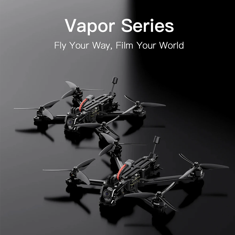 GEPRC Vapor-X6/X5 WTFPV Analog Freestyle X-shaped Design 6/5Inch FPV Drone PNP ELRS24 TBSNanoRX with 1960 KV/1750KV Motor
GEPRC Vapor-X6/X5 WTFPV Analog Freestyle X-shaped Design 6/5Inch FPV Drone PNP ELRS24 TBSNanoRX with 1960 KV/1750KV Motor
