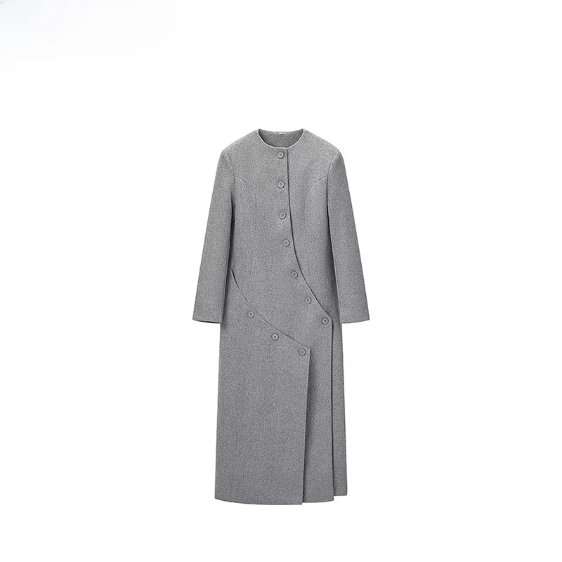 Zr осеннее новое длинное шерстяное пальто для женщин, модное универсальное простое уличное пальто из полиэфирного волокна, обычное тонкое
Zr осеннее новое длинное шерстяное пальто для женщин, модное универсальное простое уличное пальто из полиэфирного волокна, обычное тонкое