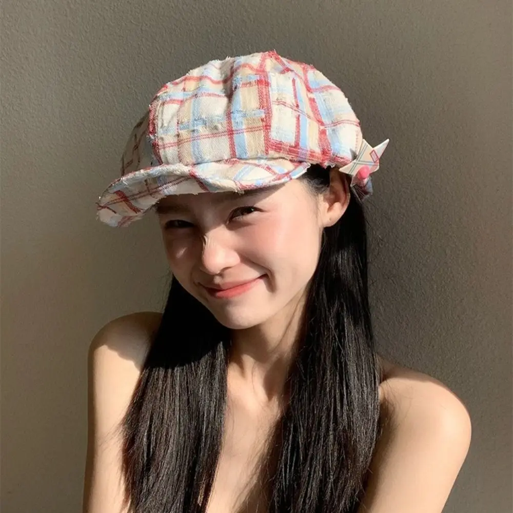 Casual Korean Plaid Cloud Berets Star Versatile Octagonal Caps Y2k Sweet Painter Hat Women
Casual Korean Plaid Cloud Berets Star Versatile Octagonal Caps Y2k Sweet Painter Hat Women