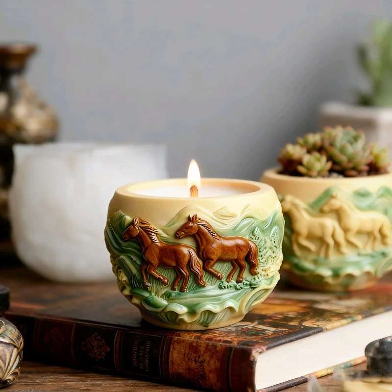 2pcs Horse Cup Silicone Mold for Scented Candles, Cement Planters, Storage Jars, and Home Decor Crafts
2pcs Horse Cup Silicone Mold for Scented Candles, Cement Planters, Storage Jars, and Home Decor Crafts