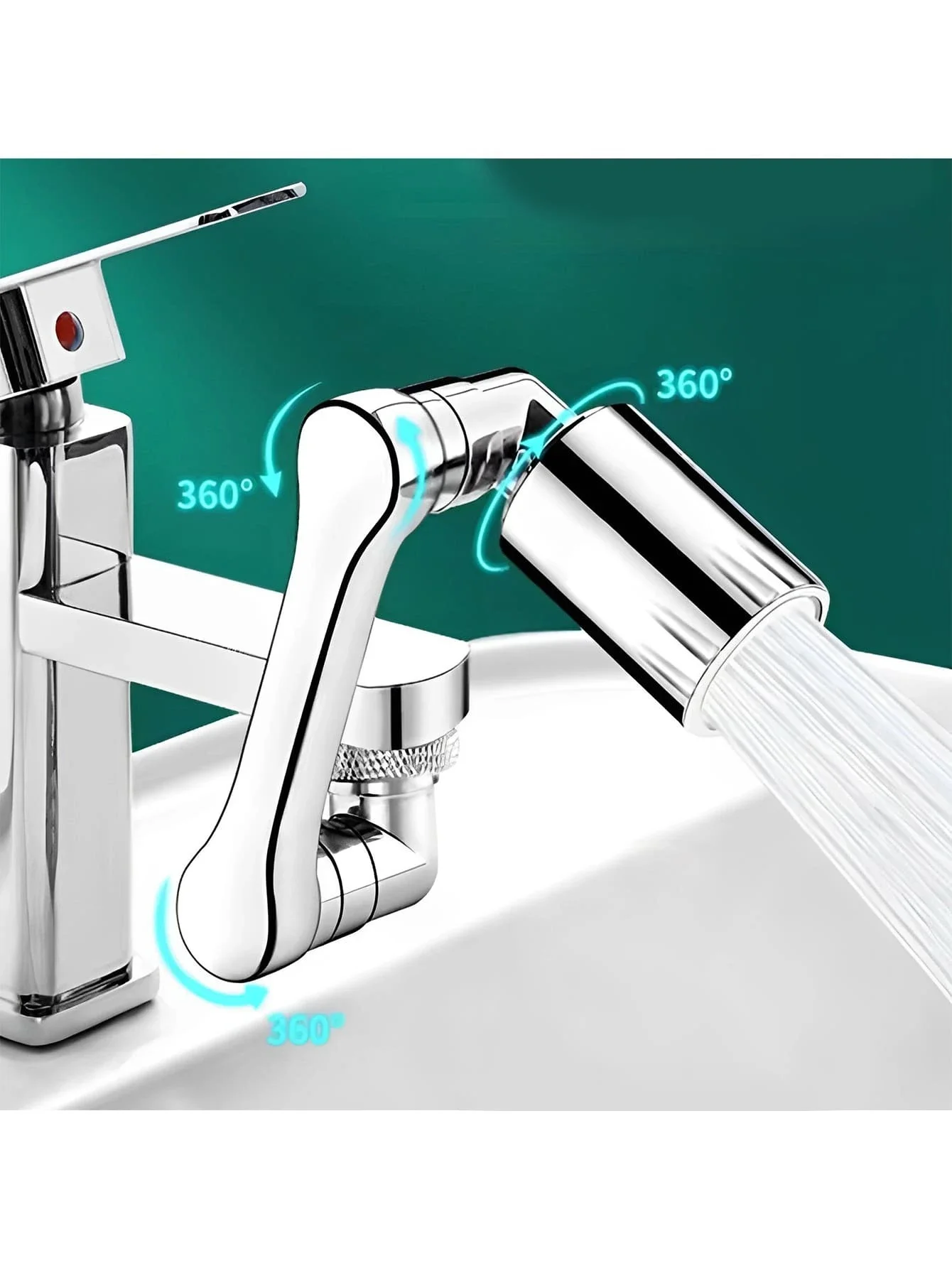 1/2/4pc 80° Rotatable Extension Faucet Sprayer Head Water Tap Nozzle 22/24mm Adaptor Washbasin Faucet Tap Extend Adapter Aerator
1/2/4pc 80° Rotatable Extension Faucet Sprayer Head Water Tap Nozzle 22/24mm Adaptor Washbasin Faucet Tap Extend Adapter Aerator
