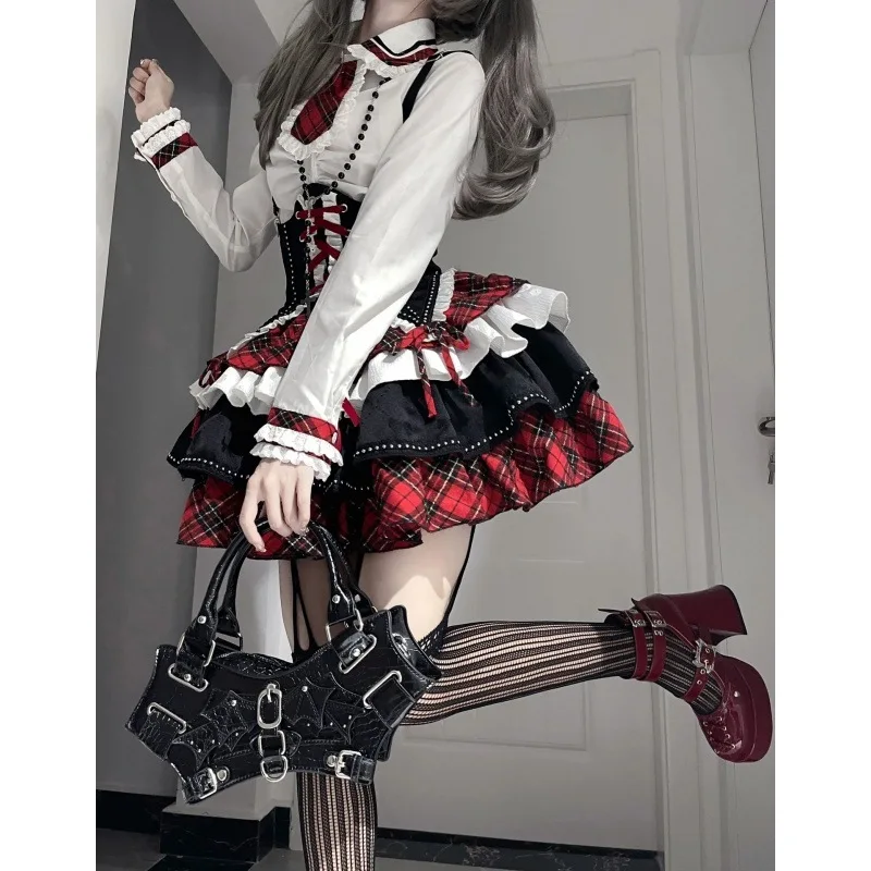 Spicy Roabilly loween Bla Red American Girl Heavy Industry Design Lolita Set Cute Devili Sle Casual Sportswear
Spicy Roabilly loween Bla Red American Girl Heavy Industry Design Lolita Set Cute Devili Sle Casual Sportswear
