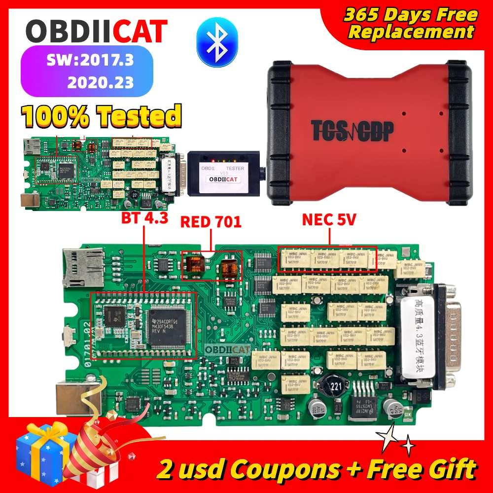 OBDIICAT Red Case TCS PRO VCI 2021.11 / 2020.23 Best Relay Bluetooth Cars & Trucks OBD2 Accessories Diagnostic Repair Tool
OBDIICAT Red Case TCS PRO VCI 2021.11 / 2020.23 Best Relay Bluetooth Cars & Trucks OBD2 Accessories Diagnostic Repair Tool